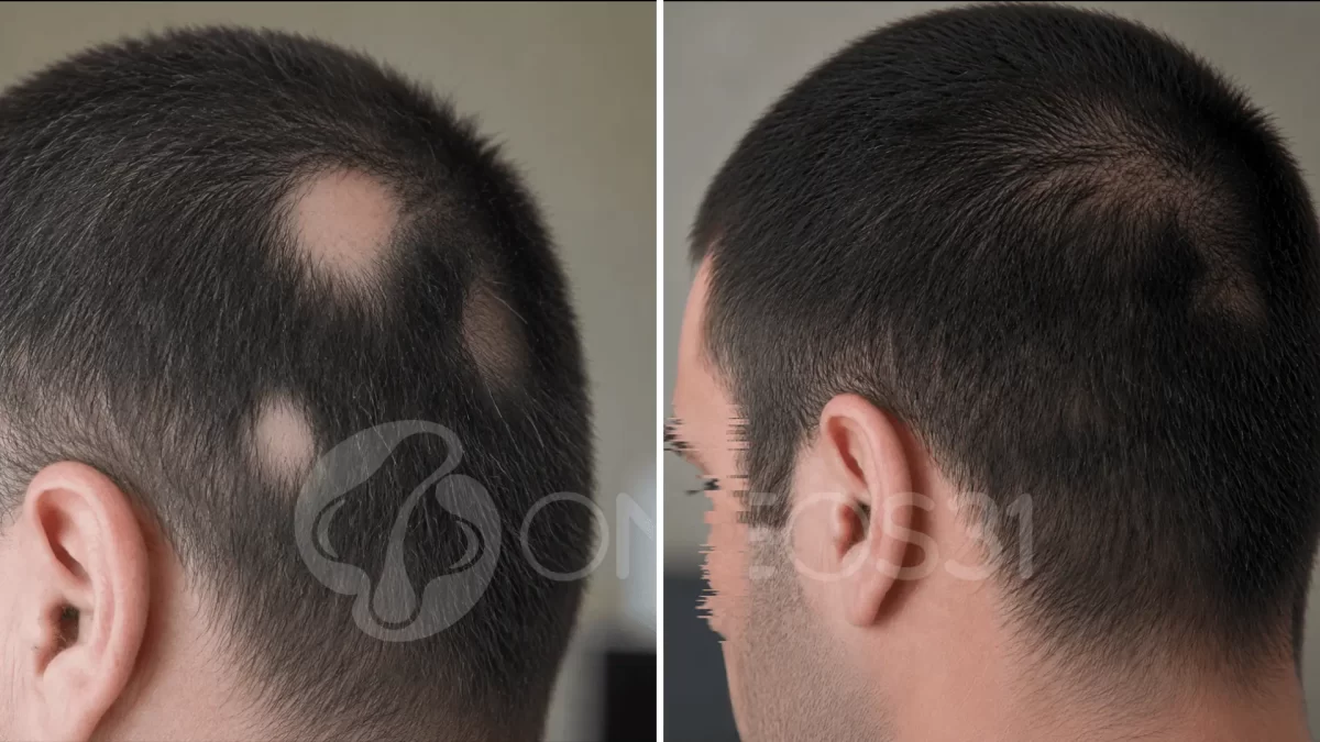 alopecia areata uomo
